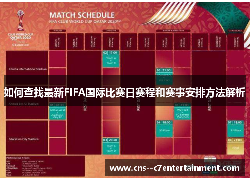 如何查找最新FIFA国际比赛日赛程和赛事安排方法解析